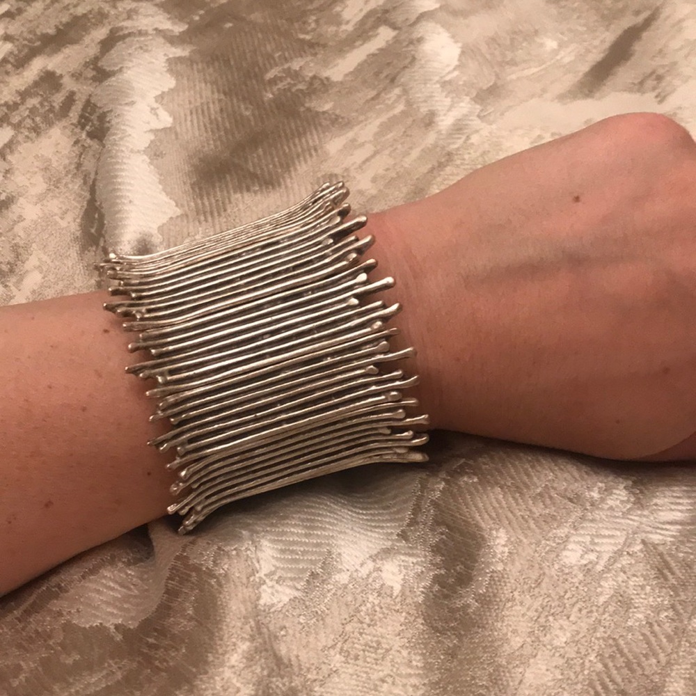 Matte silver bracelet